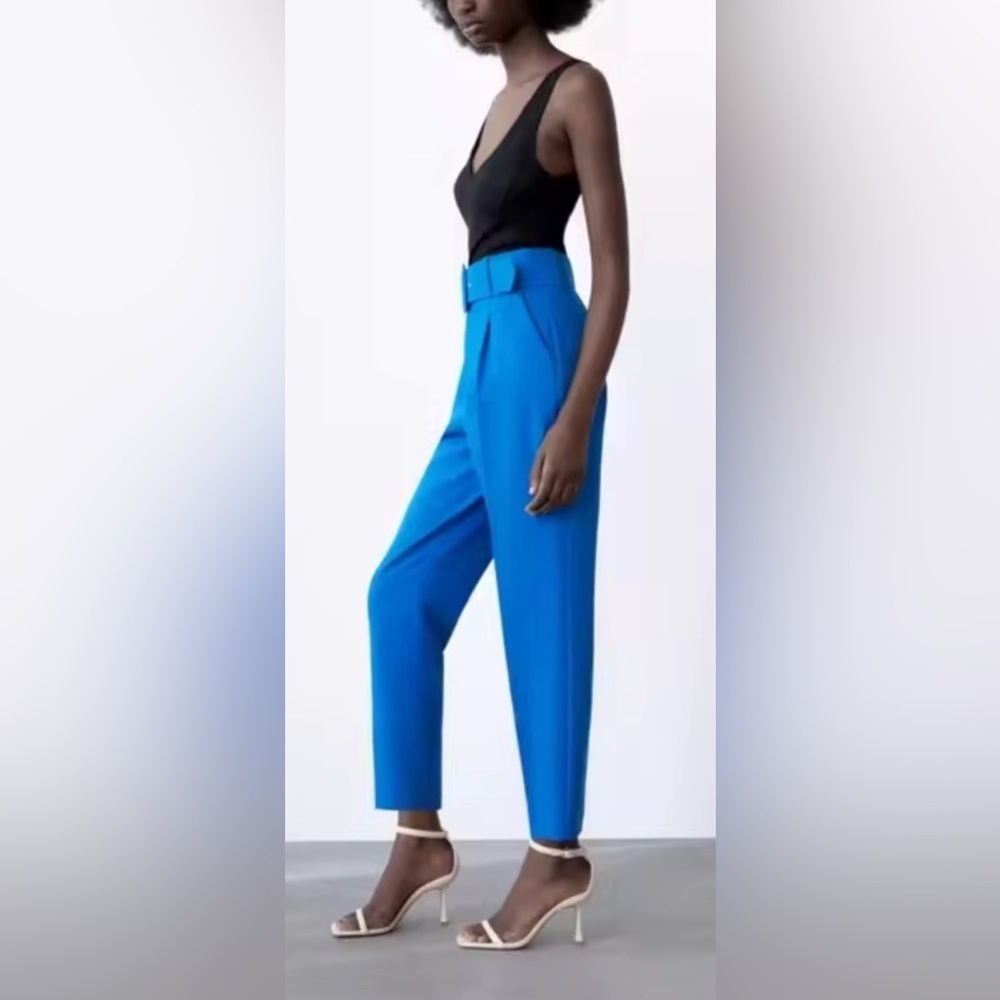 Carolina Herrera blue trouser pants sz 4